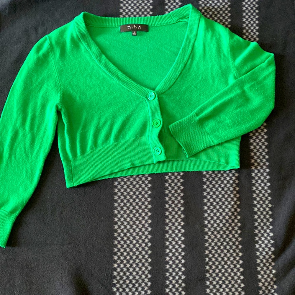 M A K Short Cárdigans Green